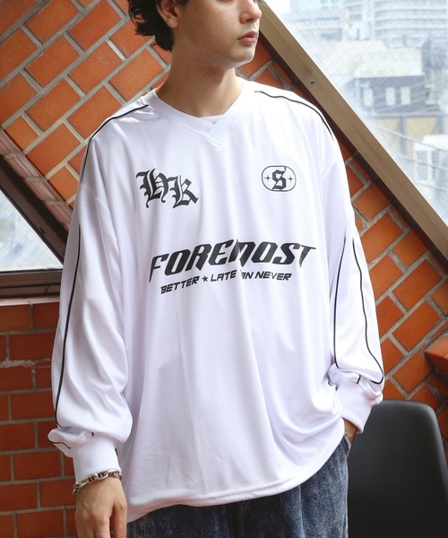 ８(eight)（エイト）の「ユニフォームデザインロンT（Tシャツ/カットソー・メンズ・ホワイト系1/ホワイト系2/ブラック系2/ネイビー系1/ネイビー系2/ブラック系1・LARGE/MEDIUM）」の8枚目の写真