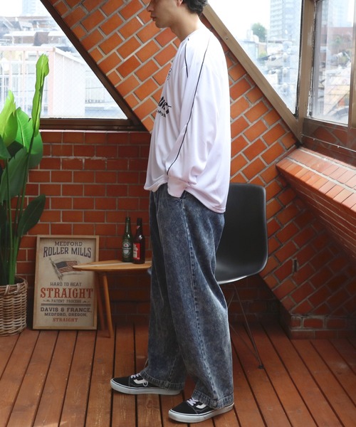 ８(eight)（エイト）の「ユニフォームデザインロンT（Tシャツ/カットソー・メンズ・ホワイト系1/ホワイト系2/ブラック系2/ネイビー系1/ネイビー系2/ブラック系1・LARGE/MEDIUM）」の9枚目の写真