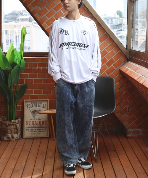 ８(eight)（エイト）の「ユニフォームデザインロンT（Tシャツ/カットソー・メンズ・ホワイト系1/ホワイト系2/ブラック系2/ネイビー系1/ネイビー系2/ブラック系1・LARGE/MEDIUM）」の13枚目の写真