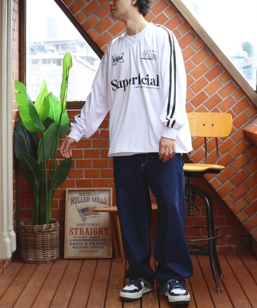 ８(eight)（エイト）の「ユニフォームデザインロンT（Tシャツ/カットソー・メンズ・ホワイト系1/ホワイト系2/ブラック系2/ネイビー系1/ネイビー系2/ブラック系1・LARGE/MEDIUM）」の21枚目の写真