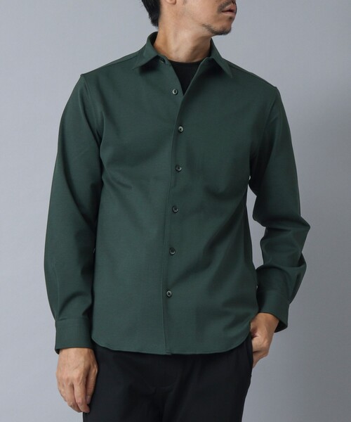 NOLLEY’S(ノーリーズ)の「【ACTIVE SECT】《限定展開 / 透湿 / UVカット》ポンチスリムレギュラーシャツ(シャツ/ブラウス・メンズ・グレー/ダークグリーン/ブラック・S/L/M)」の15枚目の写真
