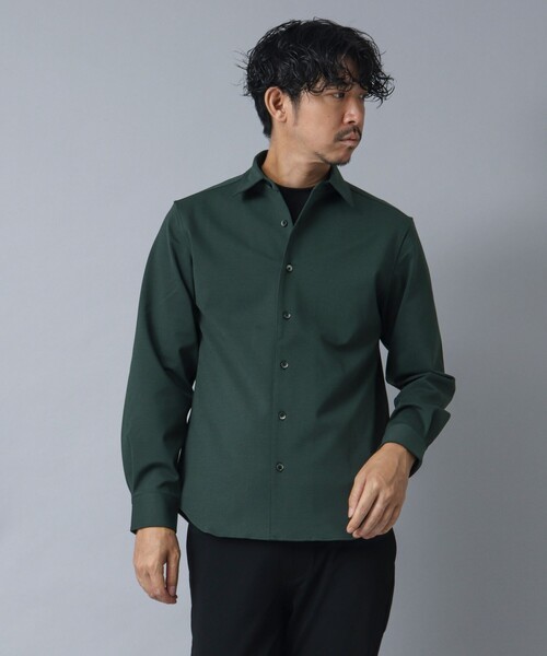 NOLLEY’S(ノーリーズ)の「【ACTIVE SECT】《限定展開 / 透湿 / UVカット》ポンチスリムレギュラーシャツ(シャツ/ブラウス・メンズ・グレー/ダークグリーン/ブラック・S/L/M)」の19枚目の写真