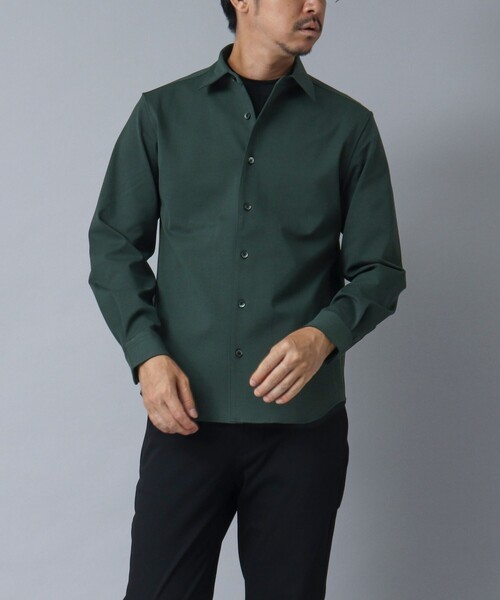 NOLLEY’S(ノーリーズ)の「【ACTIVE SECT】《限定展開 / 透湿 / UVカット》ポンチスリムレギュラーシャツ(シャツ/ブラウス・メンズ・グレー/ダークグリーン/ブラック・S/L/M)」の20枚目の写真