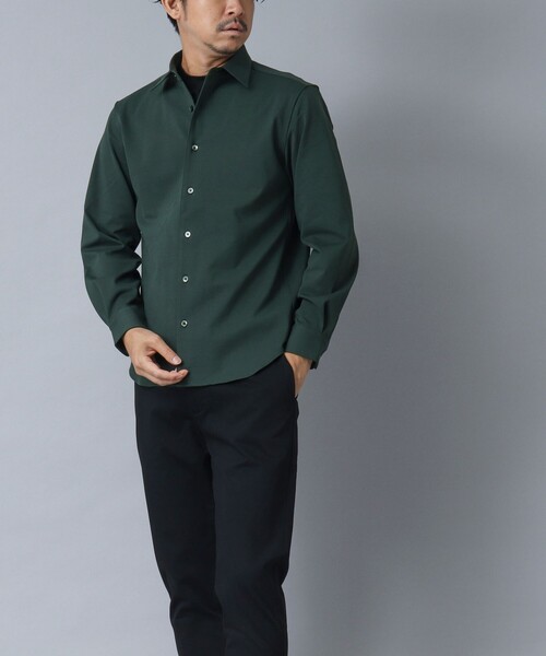 NOLLEY’S(ノーリーズ)の「【ACTIVE SECT】《限定展開 / 透湿 / UVカット》ポンチスリムレギュラーシャツ(シャツ/ブラウス・メンズ・グレー/ダークグリーン/ブラック・S/L/M)」の21枚目の写真