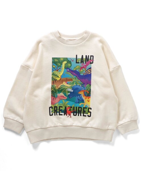 セール】大陸と海の恐竜トレーナー（スウェット）｜BREEZE（ブリーズ