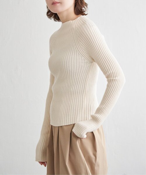 notch.（ノッチ）の「プチハイネックリブニット（ニット/セーター・レディース・ブラック/オフホワイト/グレー・M）」の13枚目の写真