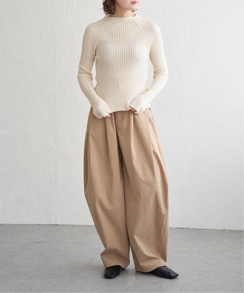 notch.（ノッチ）の「プチハイネックリブニット（ニット/セーター・レディース・ブラック/オフホワイト/グレー・M）」の14枚目の写真