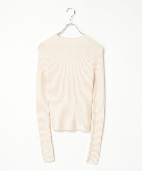 notch.（ノッチ）の「プチハイネックリブニット（ニット/セーター・レディース・ブラック/オフホワイト/グレー・M）」の21枚目の写真