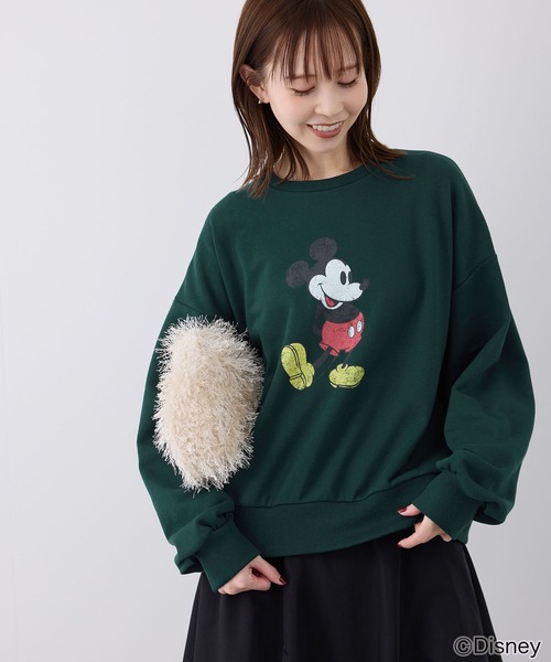 ROPE' PICNIC（ロペピクニック）の「MICKEY MOUSE/プリントスウェット（スウェット・レディース・グリーン/キナリ/グレー系その他・38）」の3枚目の写真
