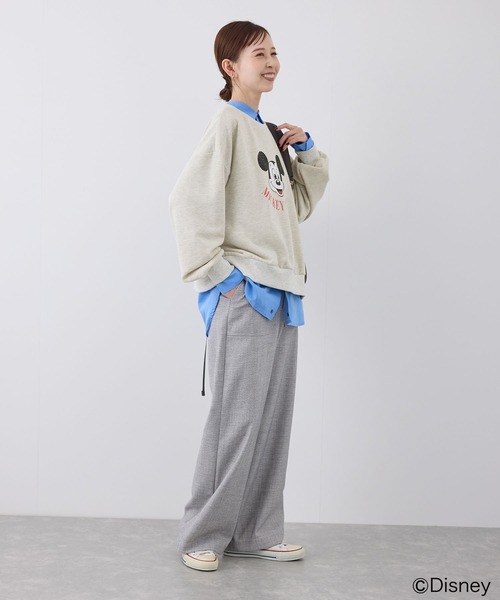 ROPE' PICNIC（ロペピクニック）の「MICKEY MOUSE/プリントスウェット（スウェット・レディース・グリーン/キナリ/グレー系その他・38）」の6枚目の写真
