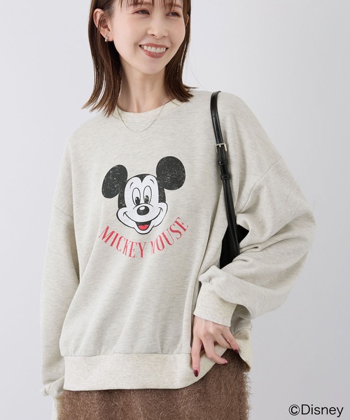 ROPE' PICNIC（ロペピクニック）の「MICKEY MOUSE/プリントスウェット（スウェット・レディース・グリーン/キナリ/グレー系その他・38）」の11枚目の写真