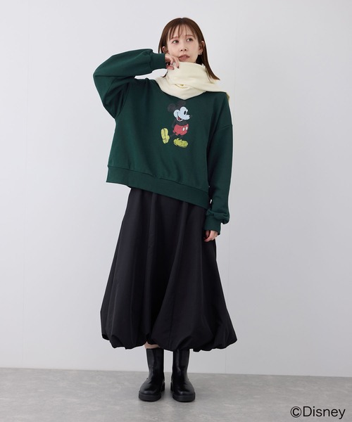 ROPE' PICNIC（ロペピクニック）の「MICKEY MOUSE/プリントスウェット（スウェット・レディース・グリーン/キナリ/グレー系その他・38）」の15枚目の写真
