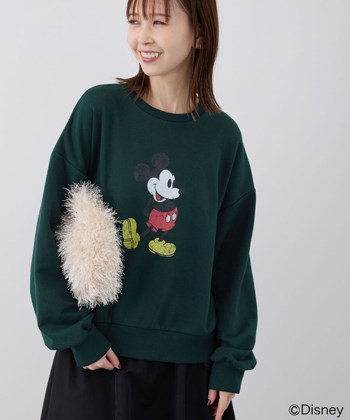 ROPE' PICNIC（ロペピクニック）の「MICKEY MOUSE/プリントスウェット（スウェット・レディース・グリーン/キナリ/グレー系その他・38）」の18枚目の写真