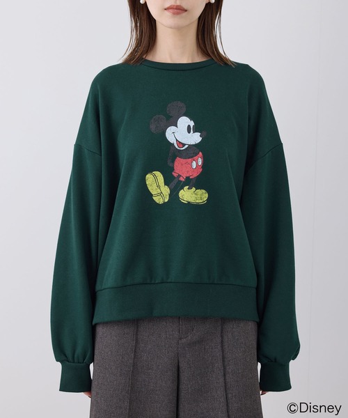 ROPE' PICNIC（ロペピクニック）の「MICKEY MOUSE/プリントスウェット（スウェット・レディース・グリーン/キナリ/グレー系その他・38）」の20枚目の写真
