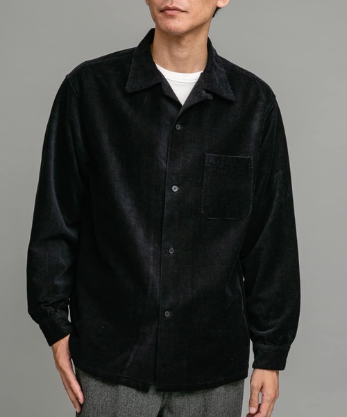TOWNCRAFT（タウンクラフト）の「TOWNCRAFT　50s corduroy shirts（シャツ/ブラウス・メンズ・オリーブ/ダークブラウン/ネイビー・MEDIUM/LARGE）」の3枚目の写真