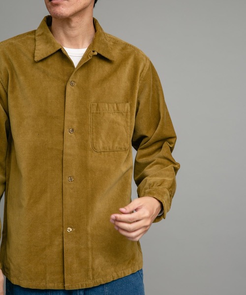TOWNCRAFT（タウンクラフト）の「TOWNCRAFT　50s corduroy shirts（シャツ/ブラウス・メンズ・オリーブ/ダークブラウン/ネイビー・MEDIUM/LARGE）」の4枚目の写真