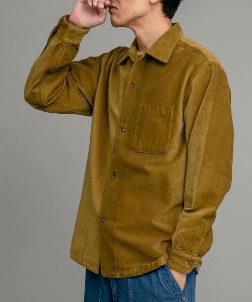TOWNCRAFT（タウンクラフト）の「TOWNCRAFT　50s corduroy shirts（シャツ/ブラウス・メンズ・オリーブ/ダークブラウン/ネイビー・MEDIUM/LARGE）」の5枚目の写真