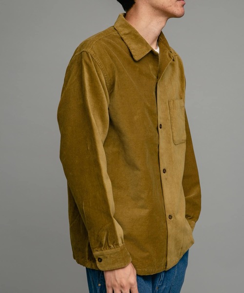 TOWNCRAFT（タウンクラフト）の「TOWNCRAFT　50s corduroy shirts（シャツ/ブラウス・メンズ・オリーブ/ダークブラウン/ネイビー・MEDIUM/LARGE）」の6枚目の写真