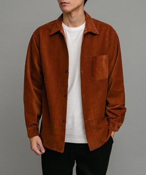 TOWNCRAFT（タウンクラフト）の「TOWNCRAFT　50s corduroy shirts（シャツ/ブラウス・メンズ・オリーブ/ダークブラウン/ネイビー・MEDIUM/LARGE）」の11枚目の写真
