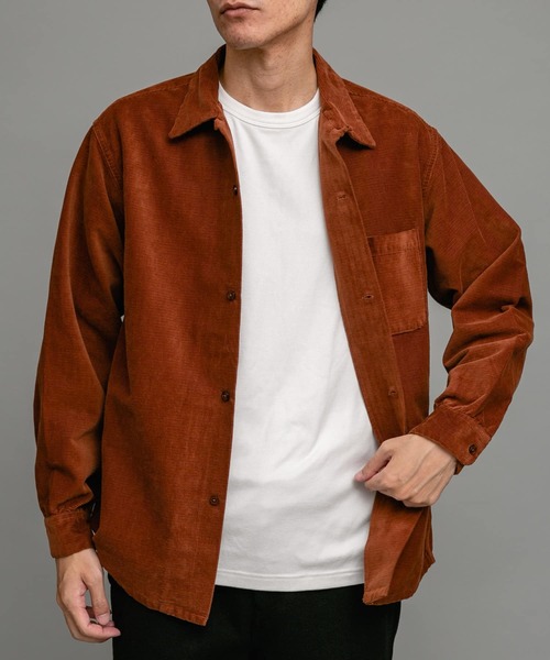 TOWNCRAFT（タウンクラフト）の「TOWNCRAFT　50s corduroy shirts（シャツ/ブラウス・メンズ・オリーブ/ダークブラウン/ネイビー・MEDIUM/LARGE）」の13枚目の写真