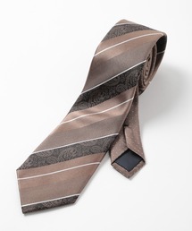 CROWDED CLOSET | ストライプシャドーペイズリー/ピンドット柄クレリックタイ(ネクタイ)