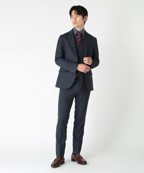 CROWDED CLOSET（クラウデッドクローゼット）の「ストライプシャドーペイズリー/ピンドット柄クレリックタイ（ネクタイ・メンズ・シルバー/ベージュ/ターコイズブルー/ボルドー/ネイビー・FREE）」の20枚目の写真