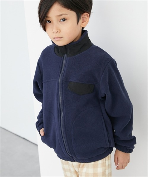 フリース胸ポケット付ジャケット（男の子・女の子）（ブルゾン