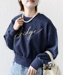 【WEB限定】〈手洗い可能〉プリント 刺繍 ロゴ スウェット