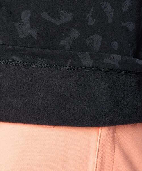 UNDER ARMOUR(アンダーアーマー)の「UAコールドギア プロ プリント ロングスリーブ モックネック シャツ(ゴルフ/レディース)(ポロシャツ・レディース・ブラック・M/L/S/XL)」の2枚目の写真