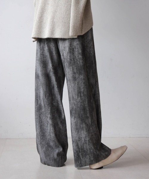 Bou Jeloud(ブージュルード)の「シャドープリントイージーパンツ(その他パンツ・レディース・チャコールグレー/ブラック・FREE)」の9枚目の写真