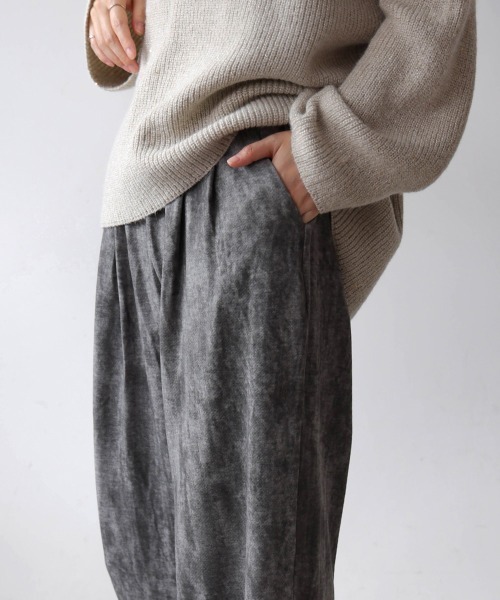 Bou Jeloud(ブージュルード)の「シャドープリントイージーパンツ(その他パンツ・レディース・チャコールグレー/ブラック・FREE)」の11枚目の写真