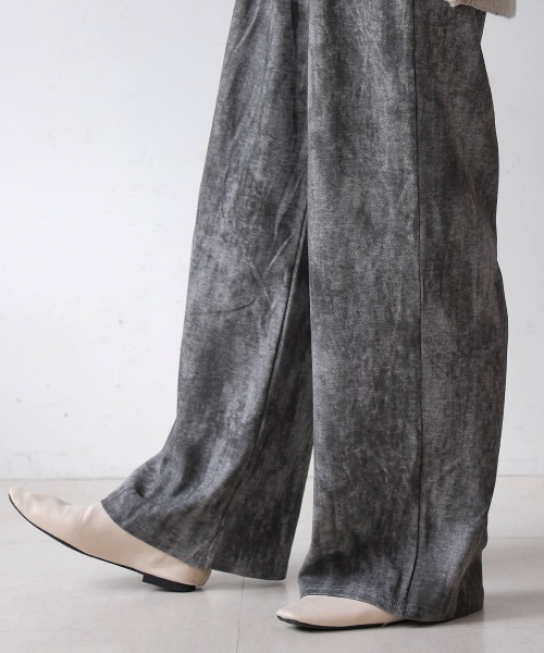 Bou Jeloud(ブージュルード)の「シャドープリントイージーパンツ(その他パンツ・レディース・チャコールグレー/ブラック・FREE)」の12枚目の写真