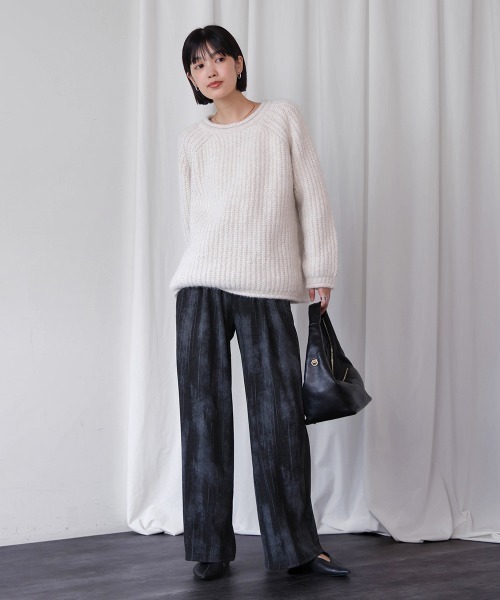 Bou Jeloud(ブージュルード)の「シャドープリントイージーパンツ(その他パンツ・レディース・チャコールグレー/ブラック・FREE)」の19枚目の写真