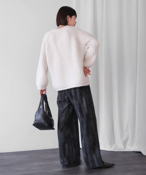 Bou Jeloud(ブージュルード)の「シャドープリントイージーパンツ(その他パンツ・レディース・チャコールグレー/ブラック・FREE)」の22枚目の写真