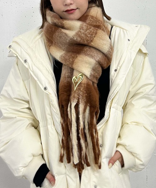 archives(アルシーヴ)の「チェックストール(マフラー・レディース・グレー/ブラウン/ブルー/ブラック・FREE)」の18枚目の写真