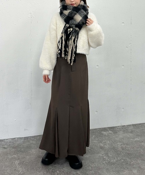 archives(アルシーヴ)の「チェックストール(マフラー・レディース・グレー/ブラウン/ブルー/ブラック・FREE)」の12枚目の写真