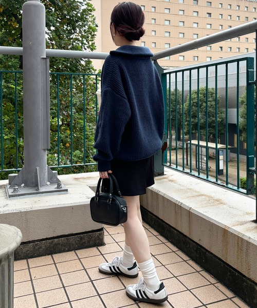 セール】【ISOOK / アイスー】ハーフジップニット / セーター