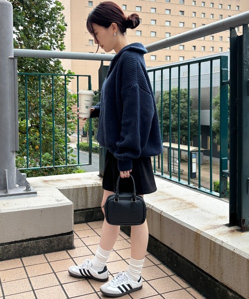 セール】【ISOOK / アイスー】ハーフジップニット / セーター