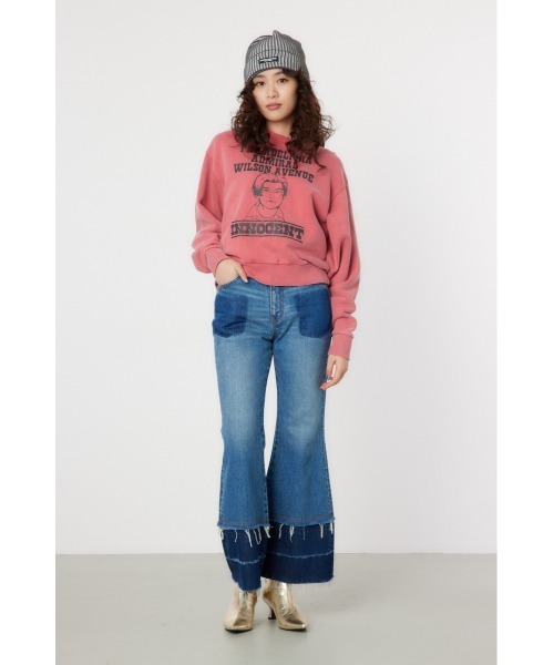RODEO CROWNS WIDE BOWL（ロデオクラウンズワイドボウル）の「フレアデニムパンツ（デニムパンツ・レディース・ブラック/ブルー・SMALL/MEDIUM）」の12枚目の写真