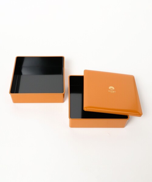 BEAMS JAPAN（ビームス　ジャパン）の「【別注】越前漆器 お重 二段 橙（お弁当箱・レディース・オレンジ・ONE SIZE）」の3枚目の写真