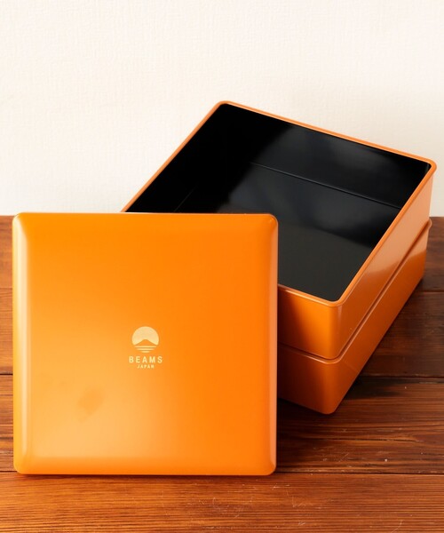 別注】越前漆器 お重 二段 橙（お弁当箱）｜BEAMS JAPAN（ビームス