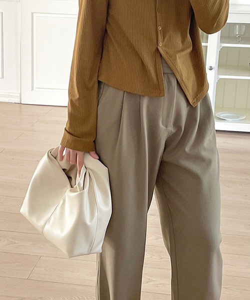 florist(フローリスト)の「レザータッチツイストハンドバッグ/500mlペットボトル収納可(ハンドバッグ・レディース・ライム/キャメル/ワインレッド/ブラック/オフホワイト・FREE)」の18枚目の写真