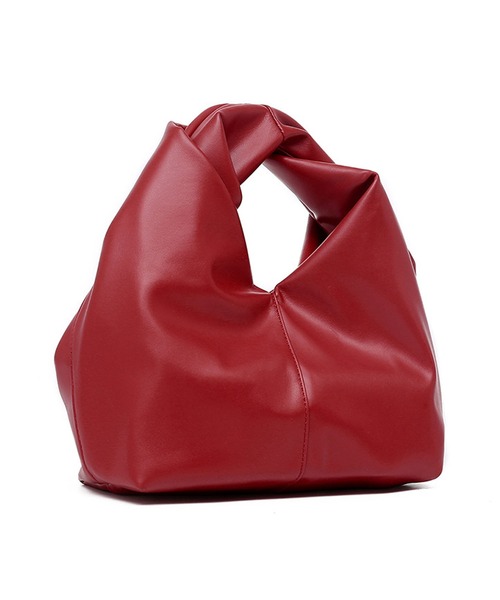 florist(フローリスト)の「レザータッチツイストハンドバッグ/500mlペットボトル収納可(ハンドバッグ・レディース・ライム/キャメル/ワインレッド/ブラック/オフホワイト・FREE)」の22枚目の写真