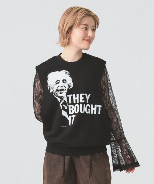 Ray BEAMS（レイビームス）の「【別注】PENNEY’S / スウェット ベスト（ベスト・レディース・ブラック/ホワイト・ONE SIZE）」の8枚目の写真