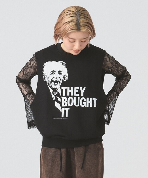 Ray BEAMS（レイビームス）の「【別注】PENNEY’S / スウェット ベスト（ベスト・レディース・ブラック/ホワイト・ONE SIZE）」の9枚目の写真