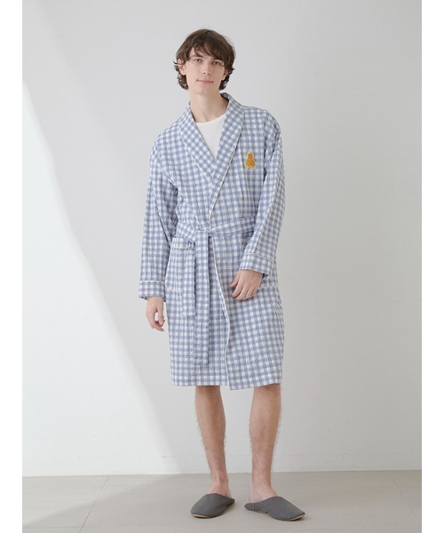 セール】【ONLINE限定】【HOMME】ギンガムチェックガウン