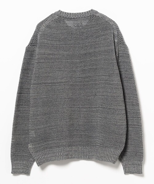 BEAMS(ビームス)の「ヘザー メッシュ クルーネックニット(ニット/セーター・メンズ・グレー/ネイビー・S/M/L/XL)」の4枚目の写真