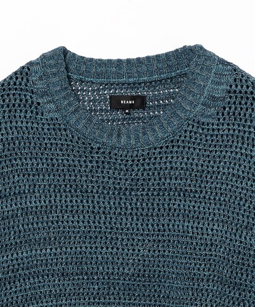 BEAMS(ビームス)の「ヘザー メッシュ クルーネックニット(ニット/セーター・メンズ・グレー/ネイビー・S/M/L/XL)」の6枚目の写真