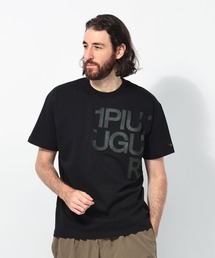 1PIU1UGUALE3 RELAX (ウノ ピュ ウノ ウグァーレ トレ リラックス) 迷彩ロゴ 半袖Tシャツ ストレッチ 1PRUST24096SZ
