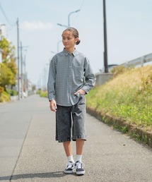 イージーケアチェックシャツ長袖/147351